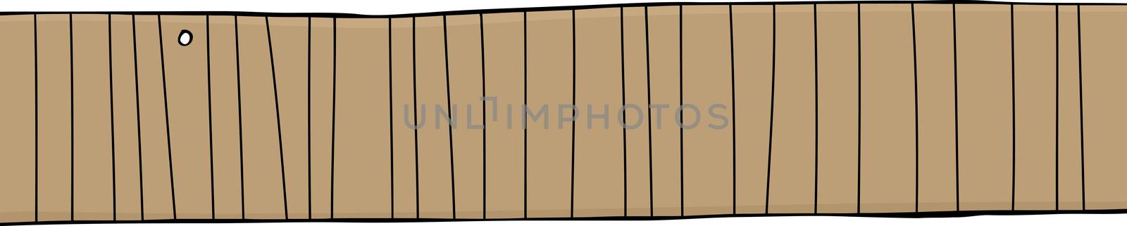 Cartoon Wooden Fence with Hole by TheBlackRhino
