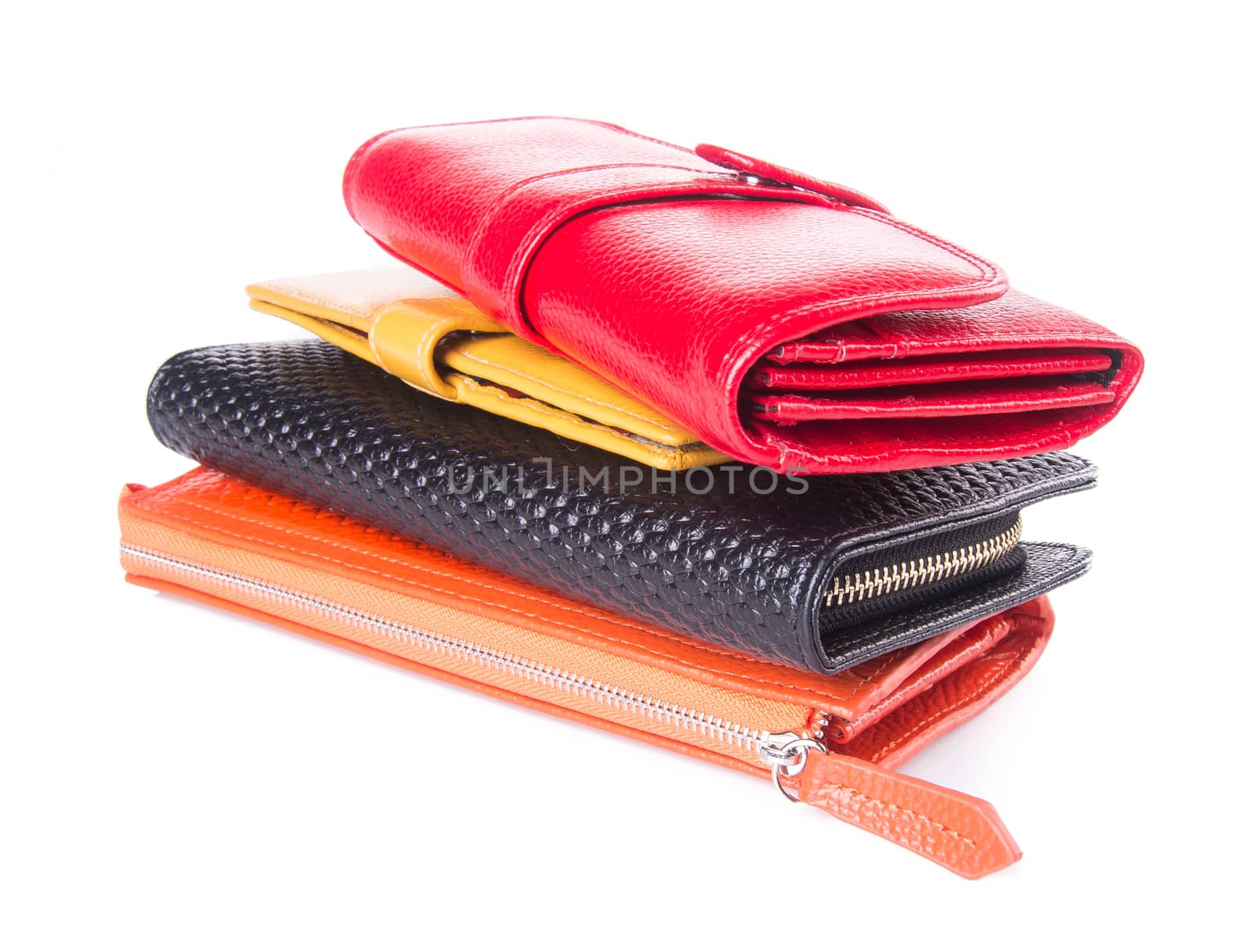 wallet. woman wallet on background