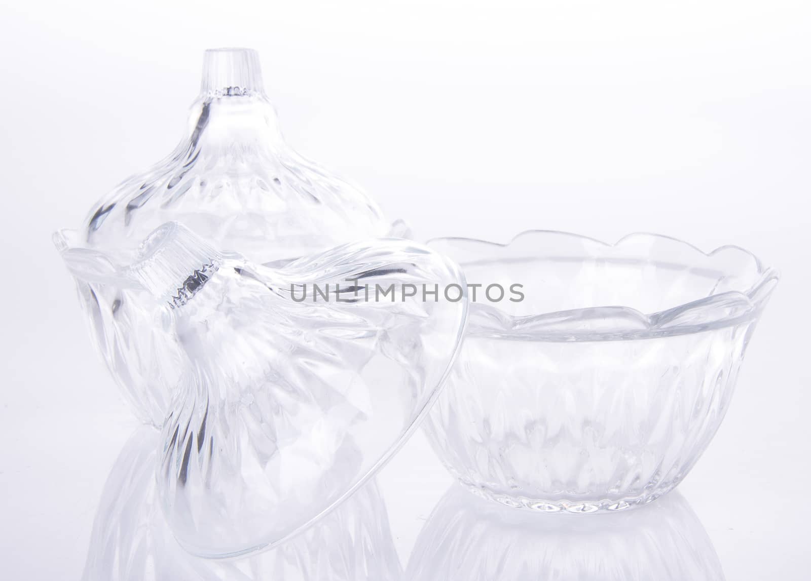 glass bowl on the background