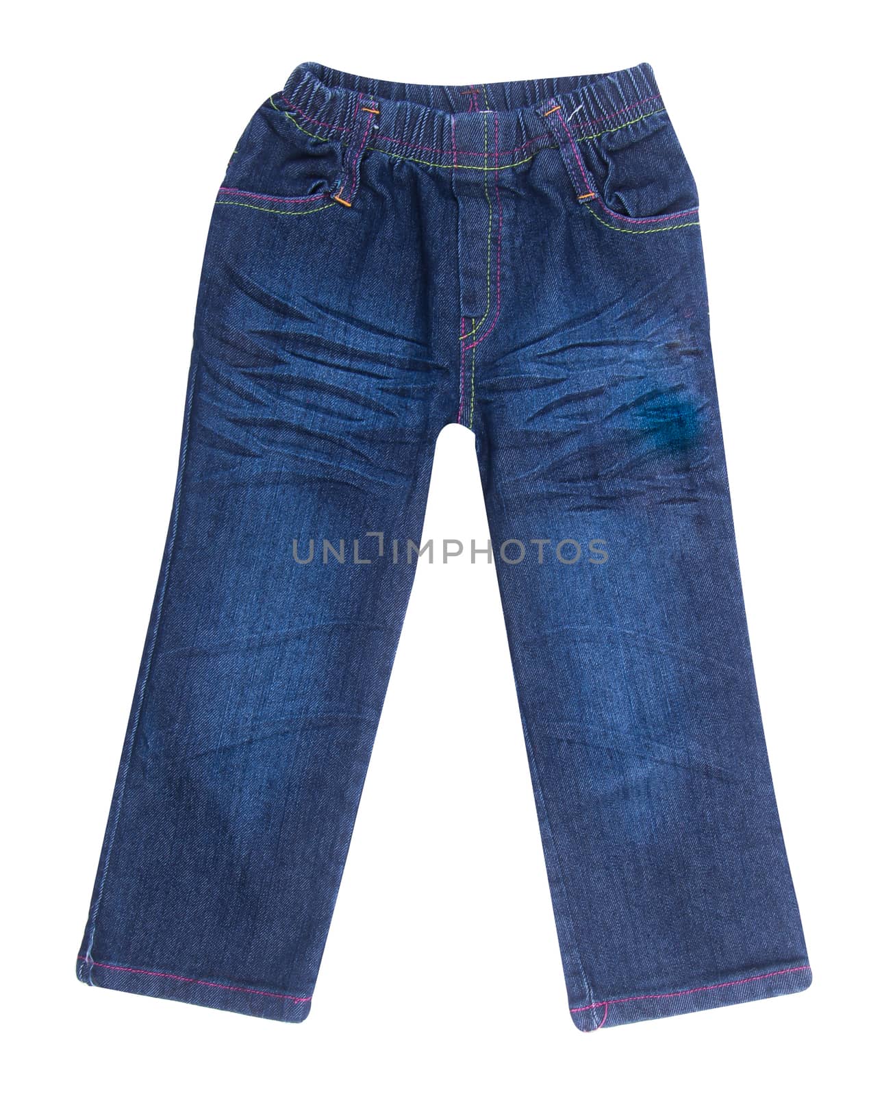 Jeans. children's jeans on background