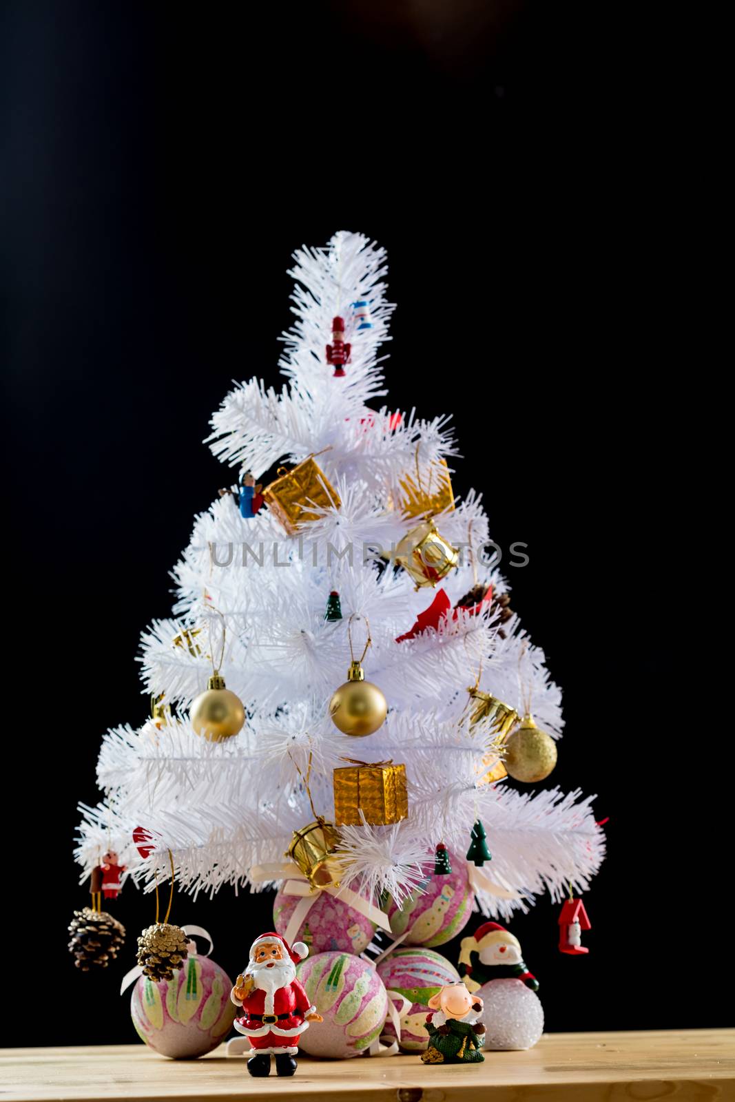 Christmas and New Year decoration. Selective focus. Creative background