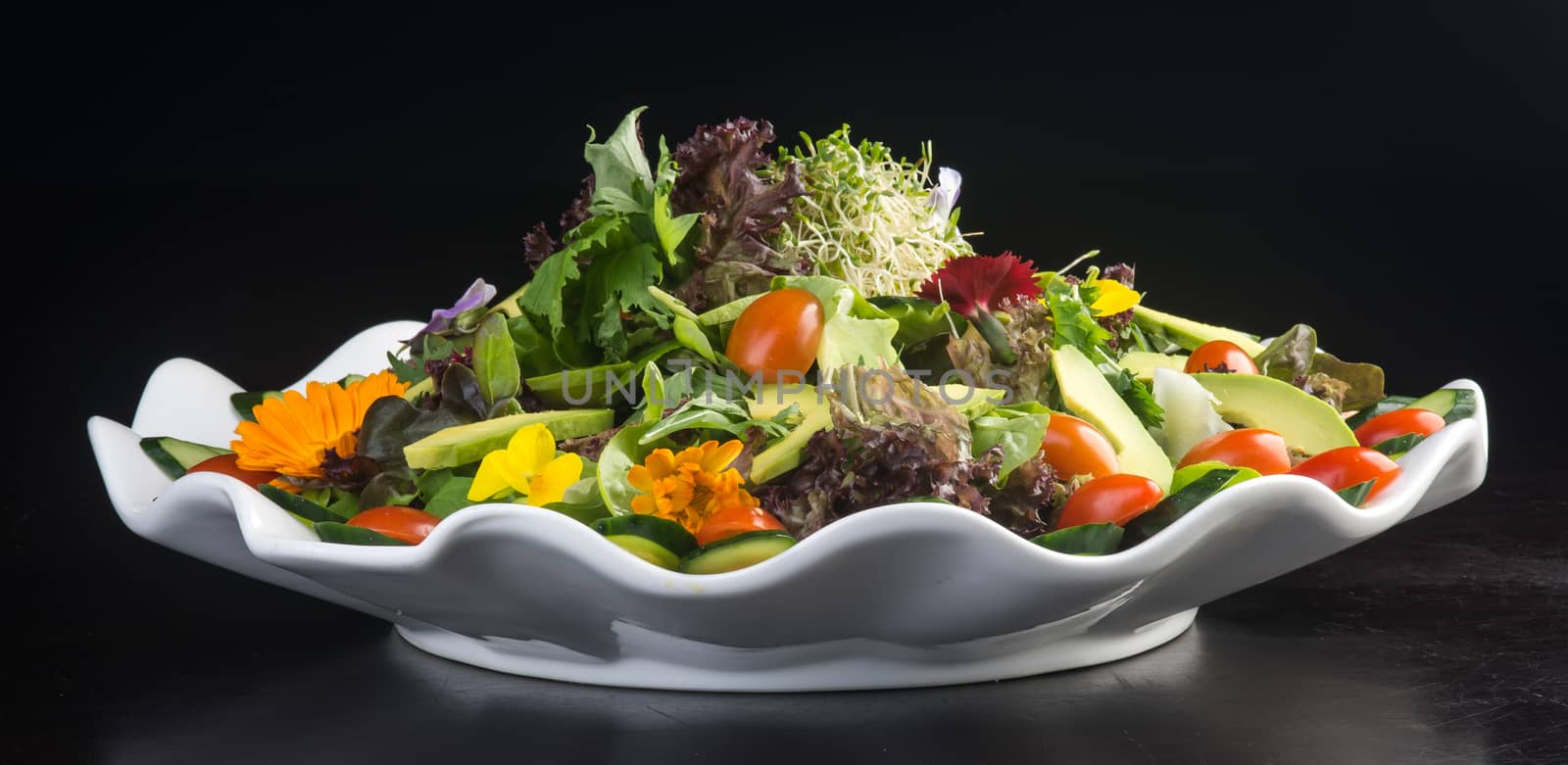 salad. salad on the background by heinteh