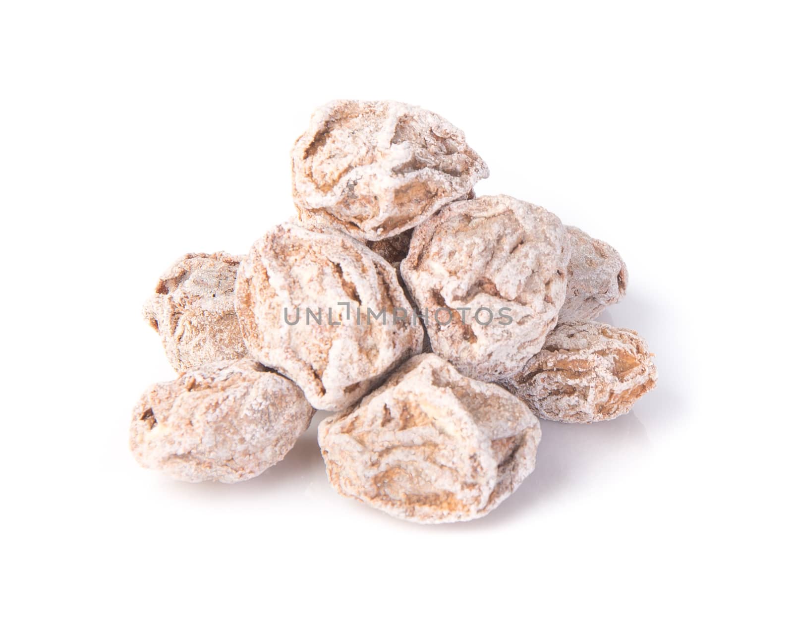 Salted Plum Tamarind Food Snack on Background