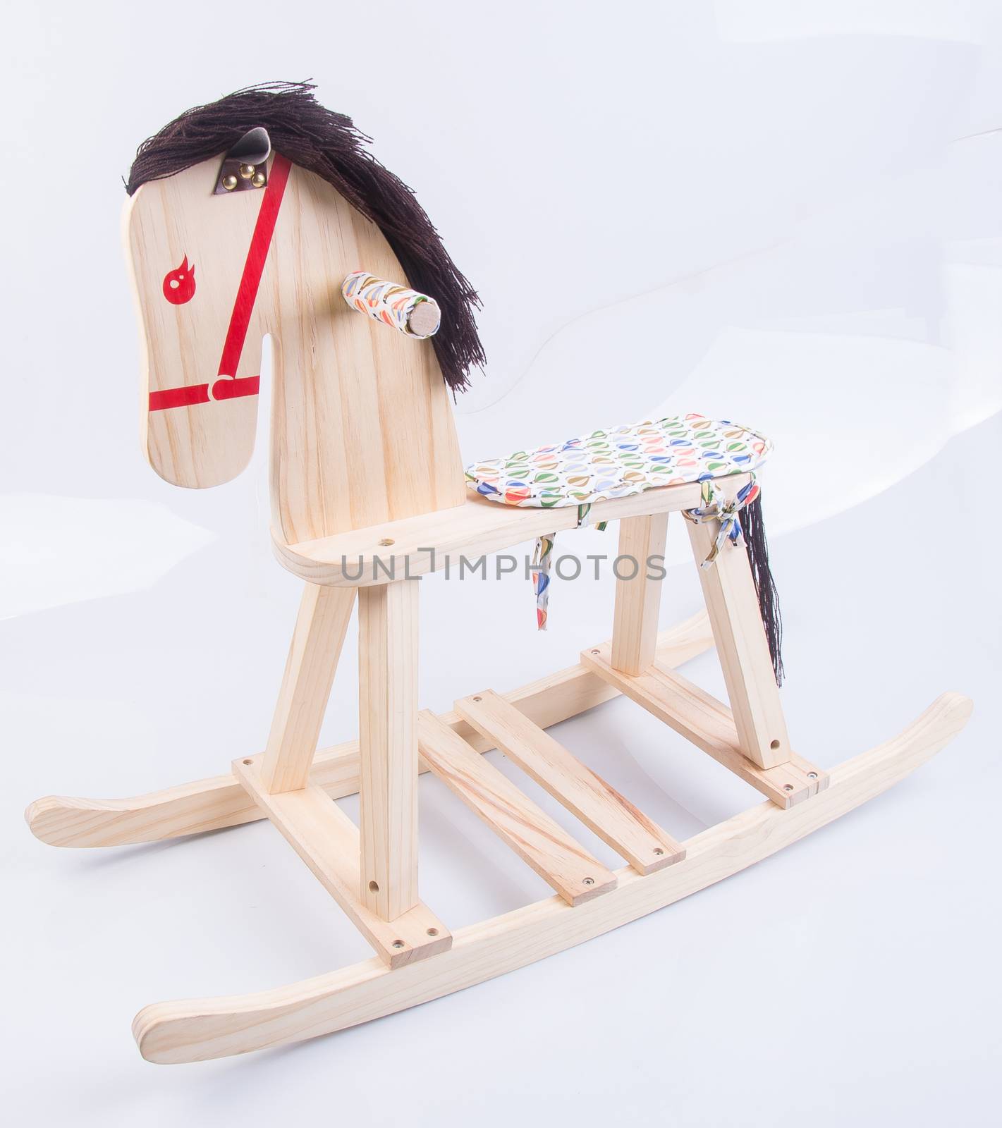 rocking horse. rocking horse on background