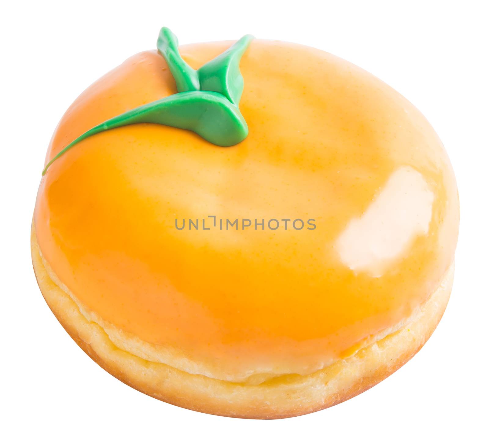 donut. donut orange on a background