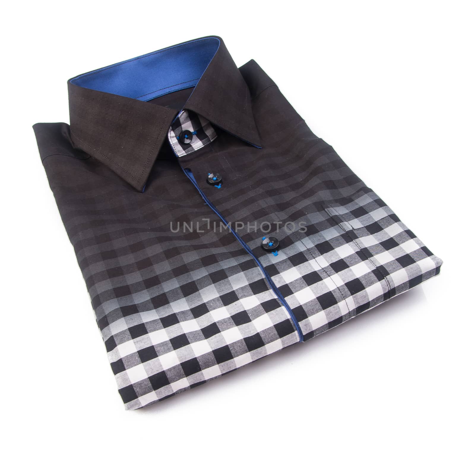 shirt. mens shirt folded on background