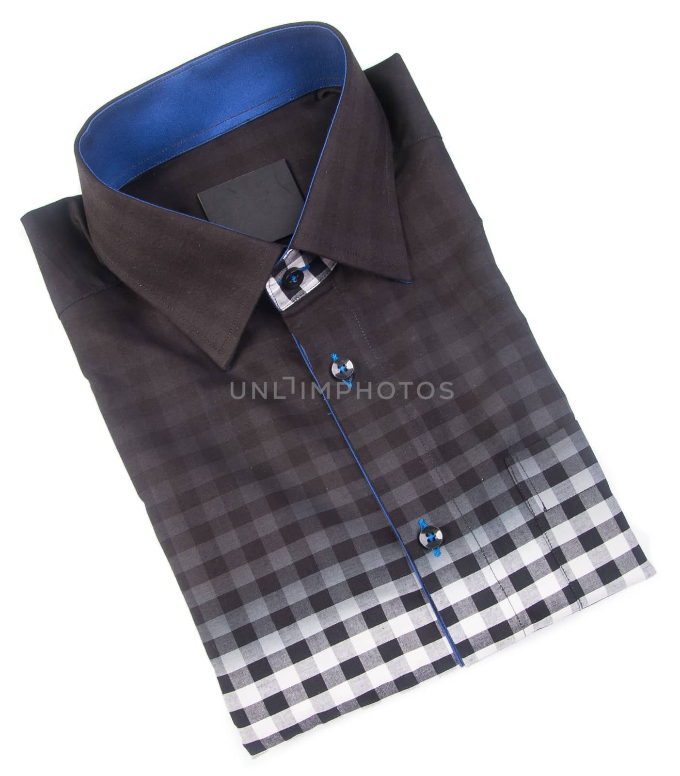 shirt. mens shirt folded on background