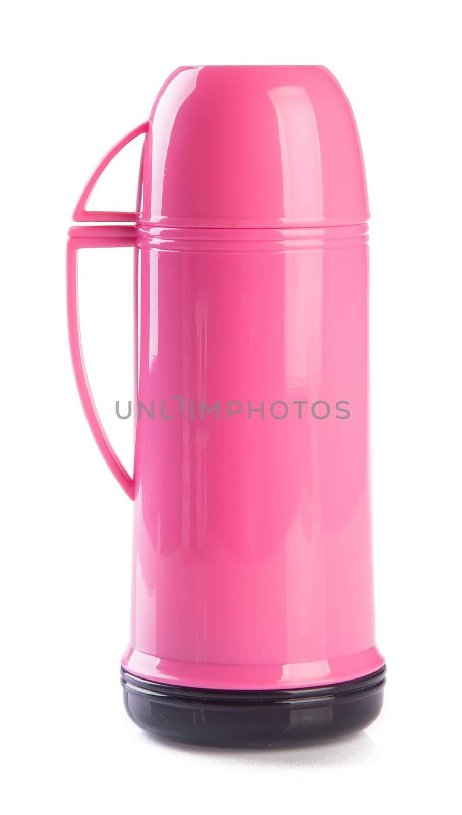 Thermo flask. Thermo flask on the background