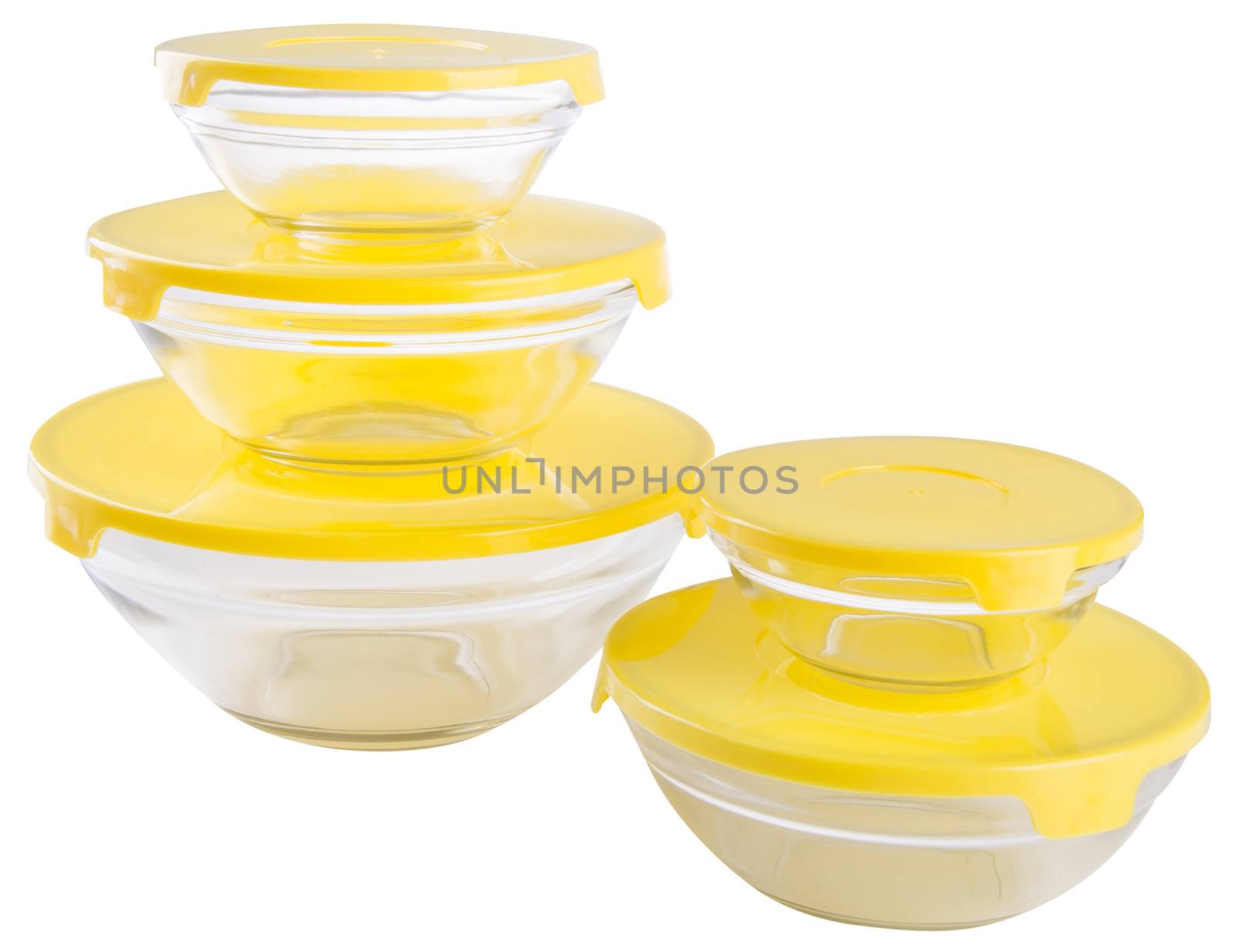 food containers on the white background. by heinteh