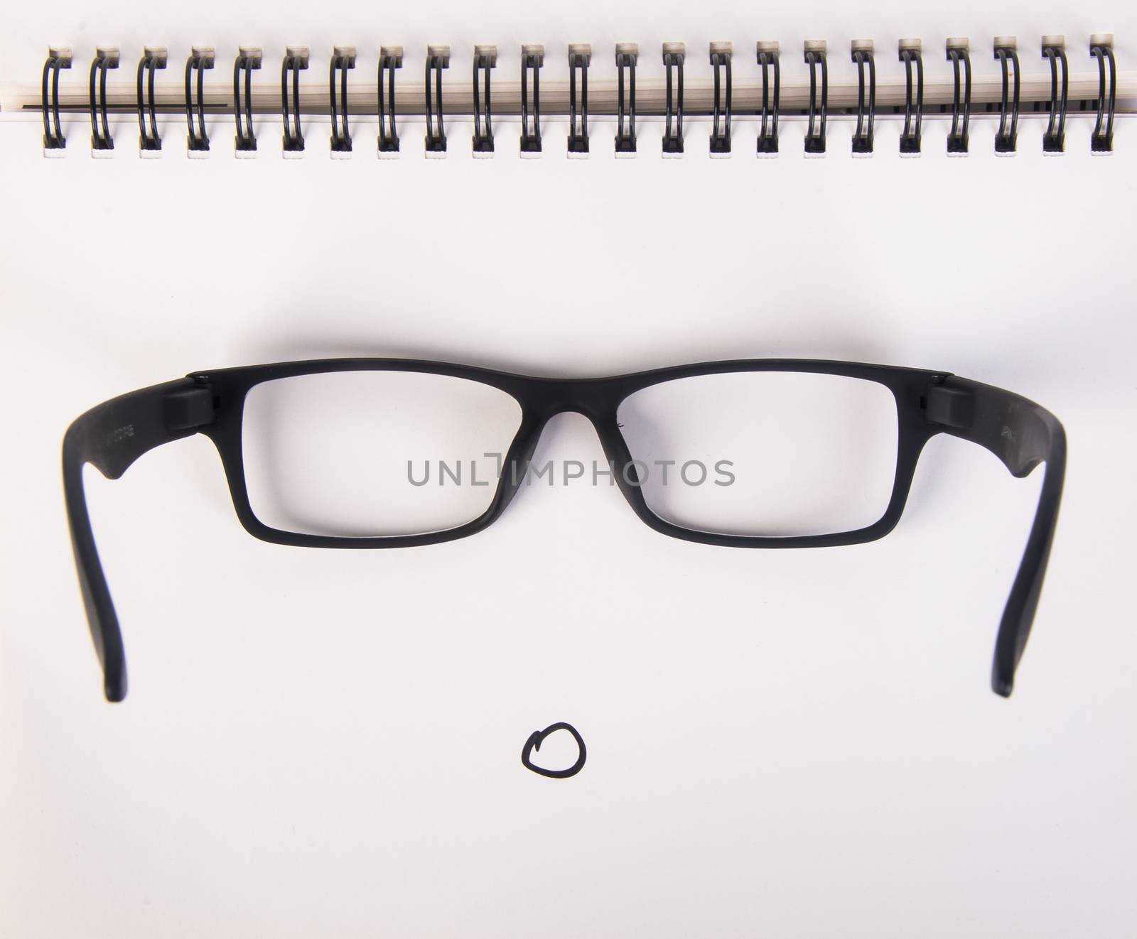 eye glasses. eye glasses with concept on background