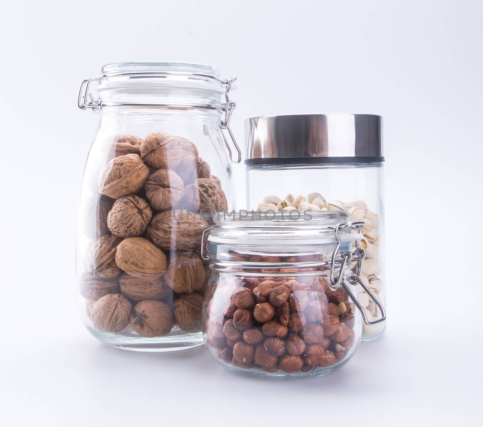 nuts. mixed nuts on background
