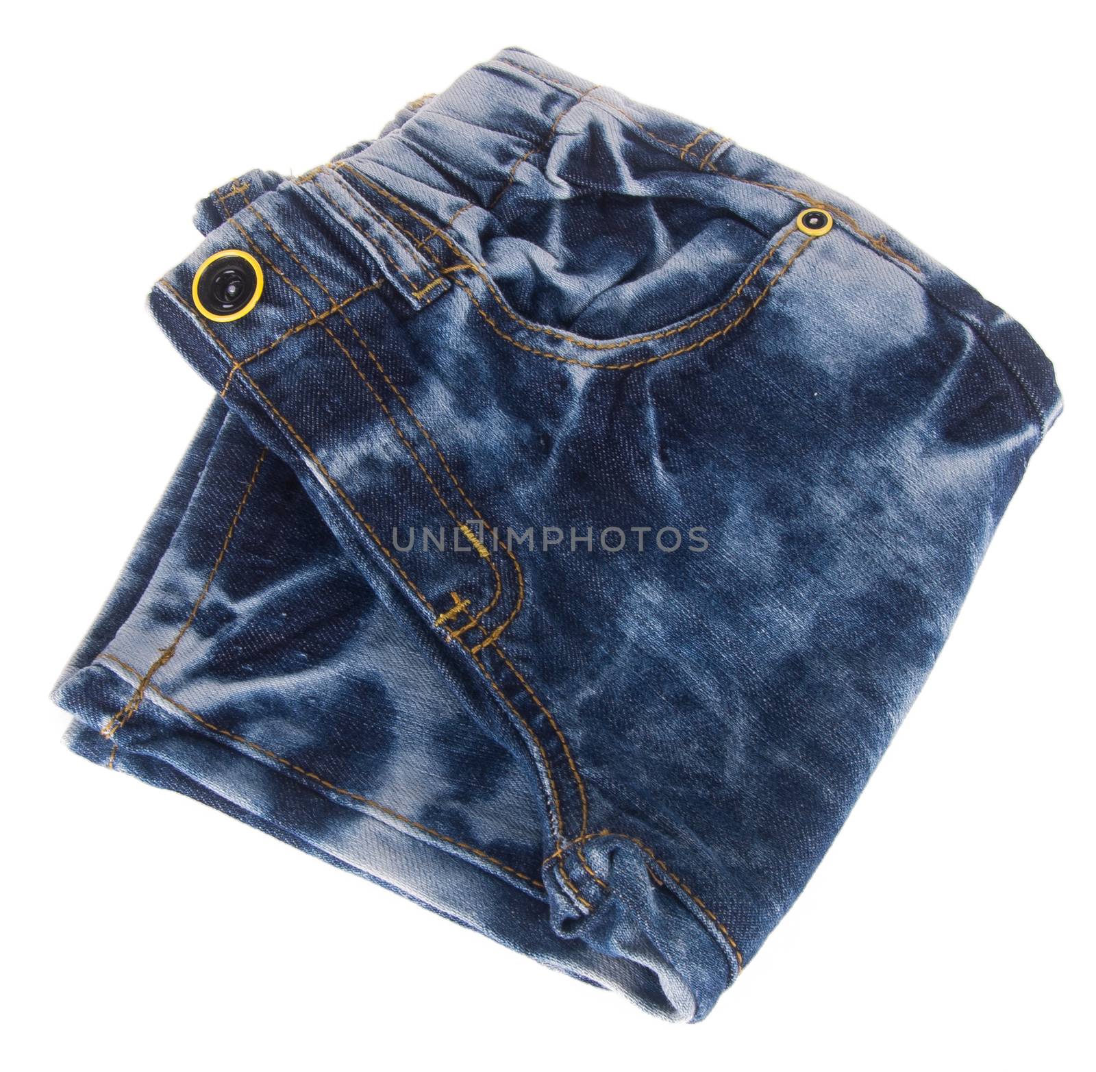 kids jeans isolated on the background by heinteh