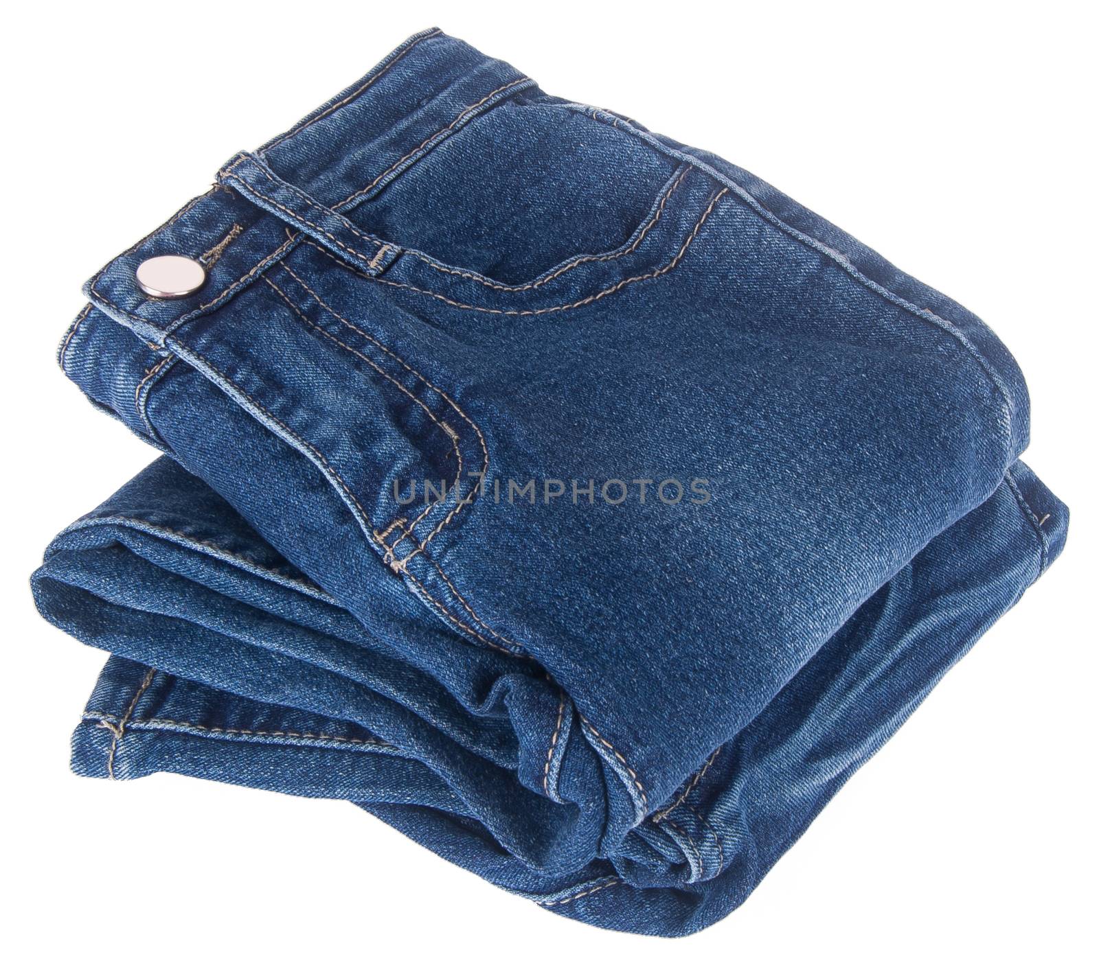 kids jeans isolated on the background.