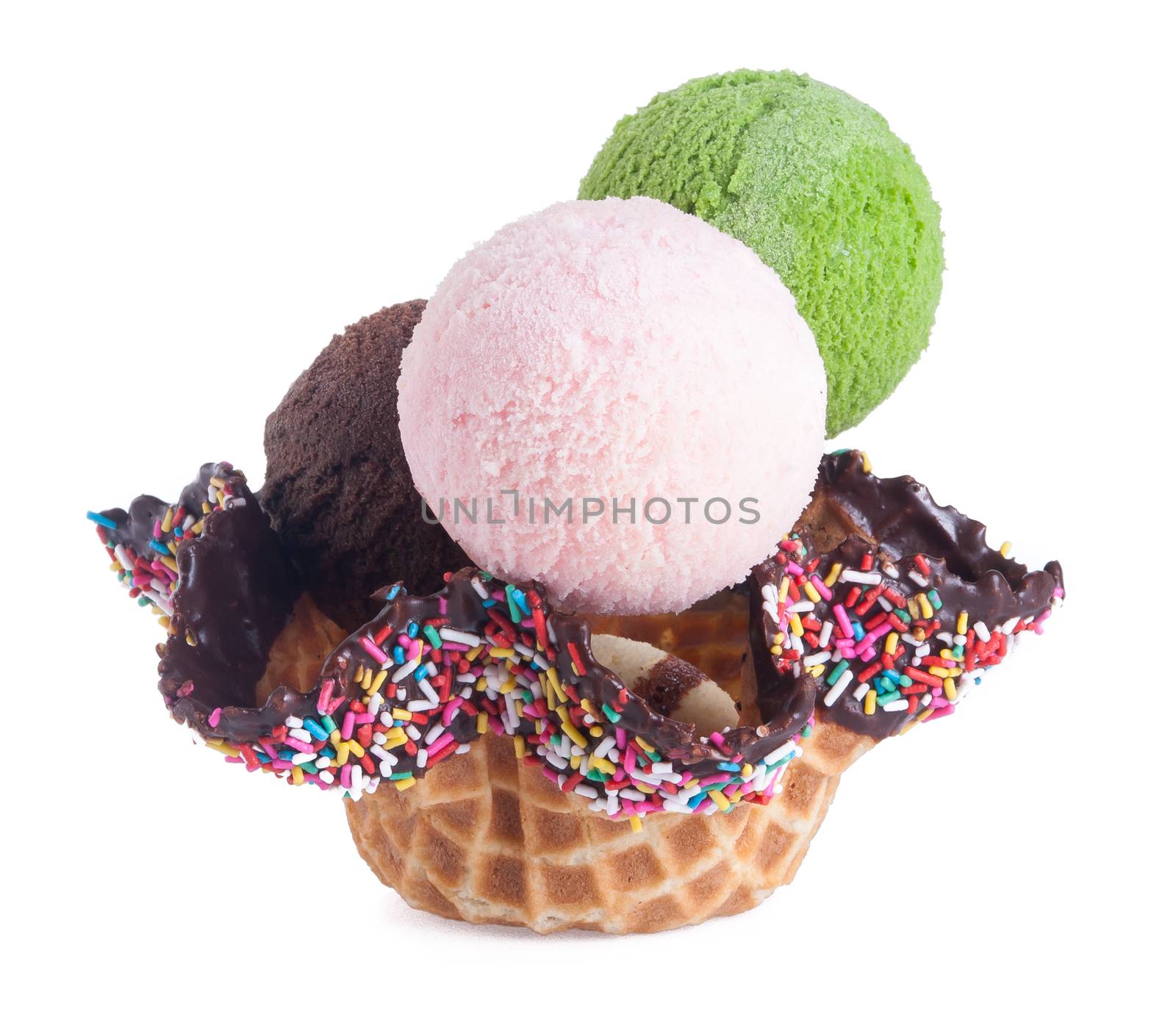 ice cream. Ice Cream Scoop on background