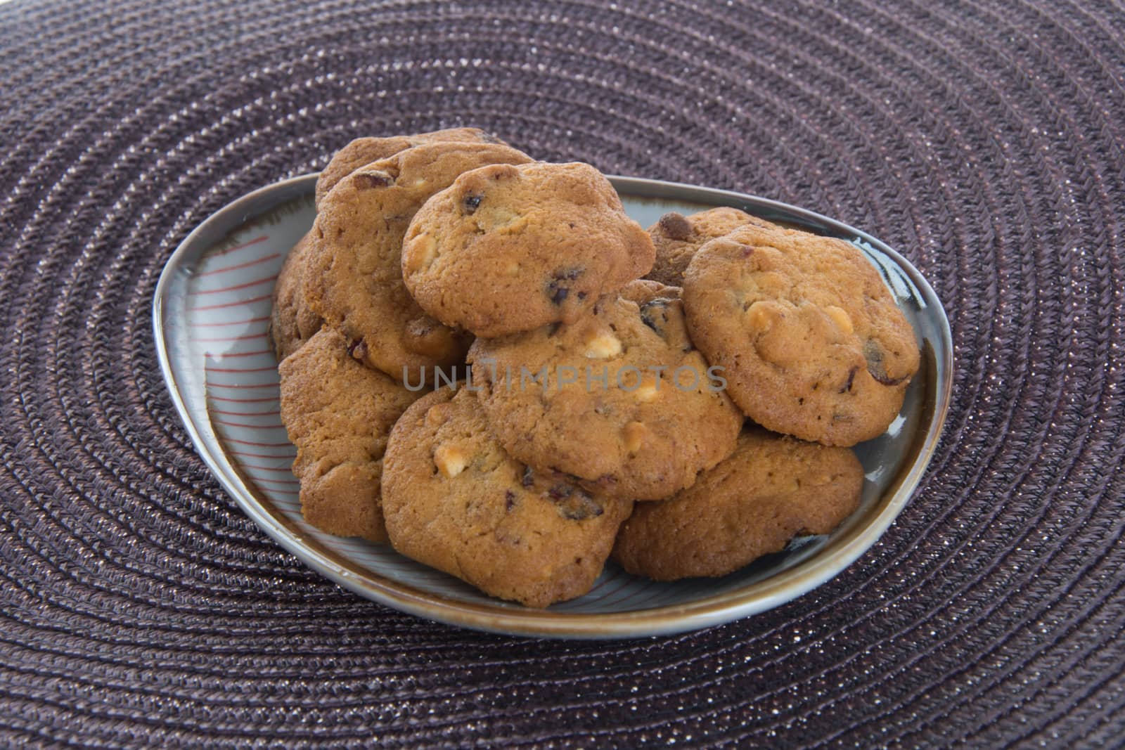 cookies. Chocolate chips cookies on background