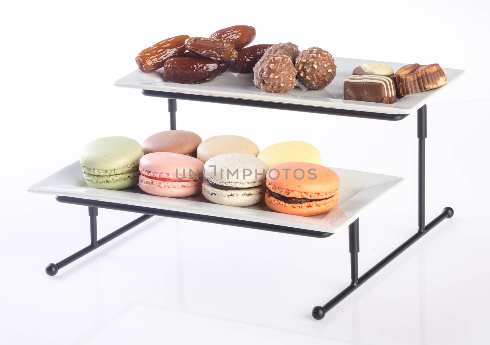 tray. three tier serving tray on a background. by heinteh