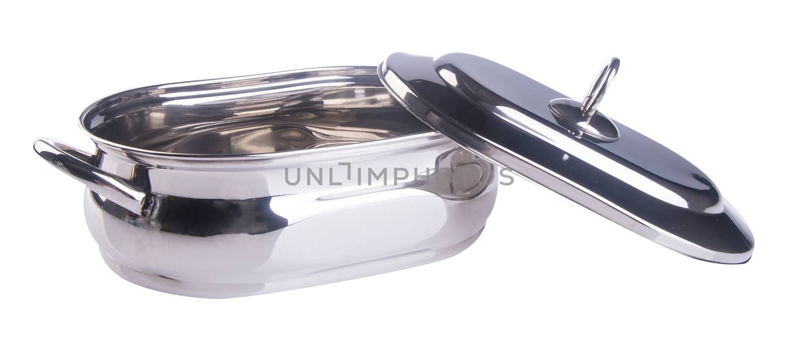 food containers, stainless steel food containers on background