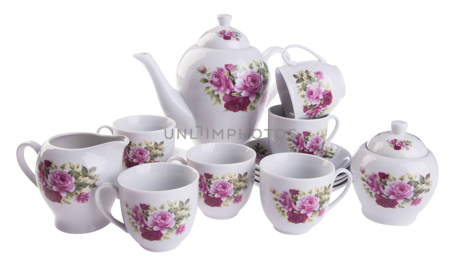 tea sets. tea sets on a background by heinteh
