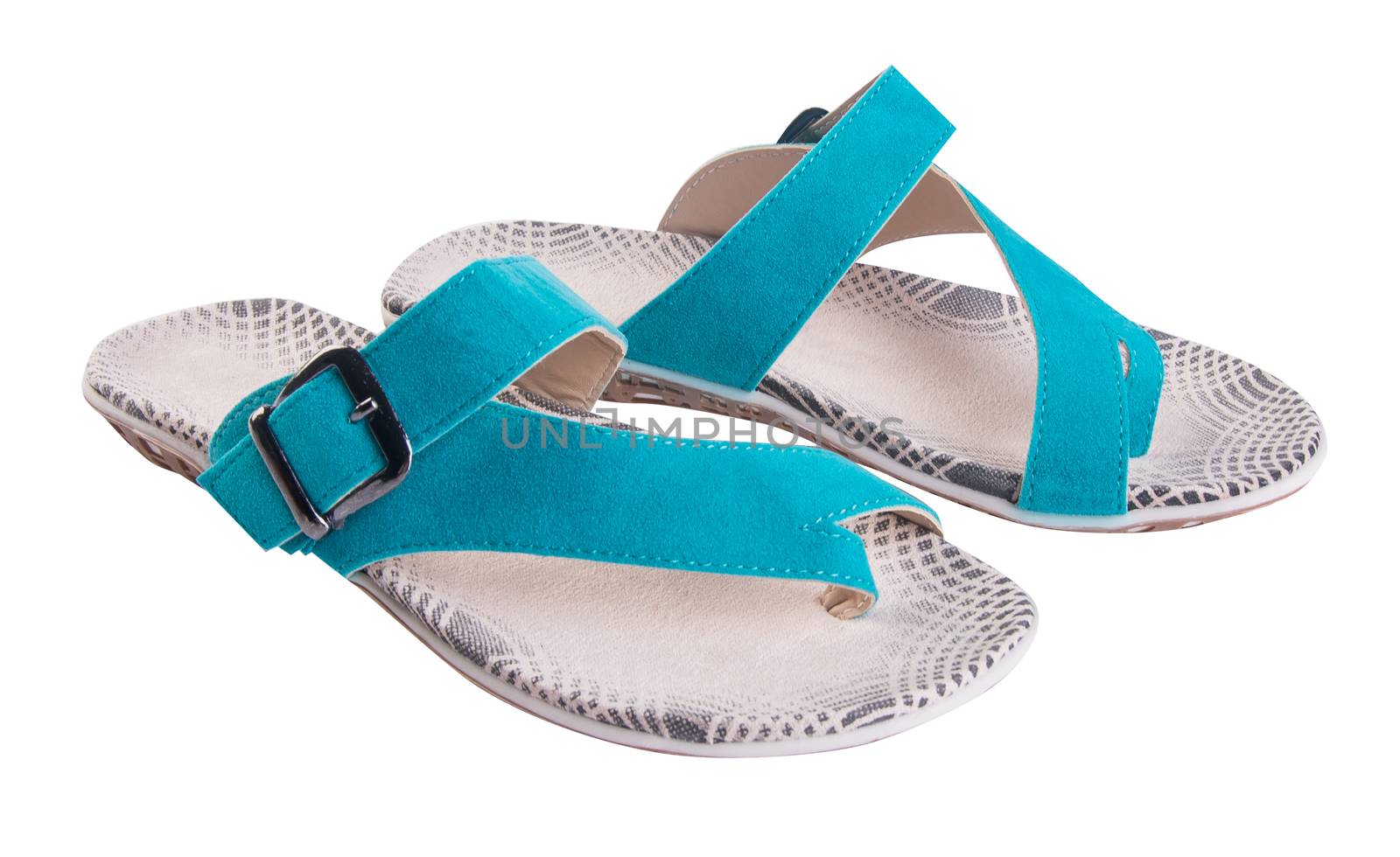 shoe. female fashion sandal on Background