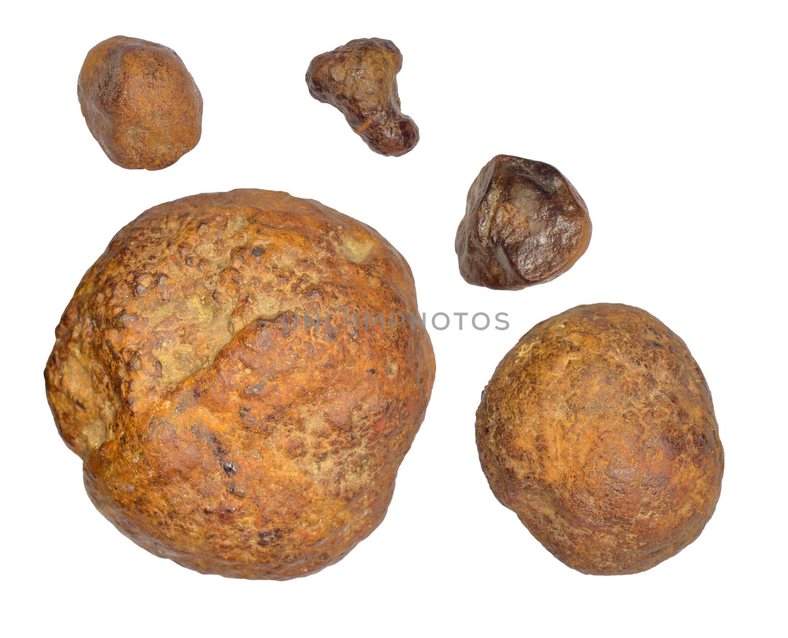 Iron ore isolated on white background.