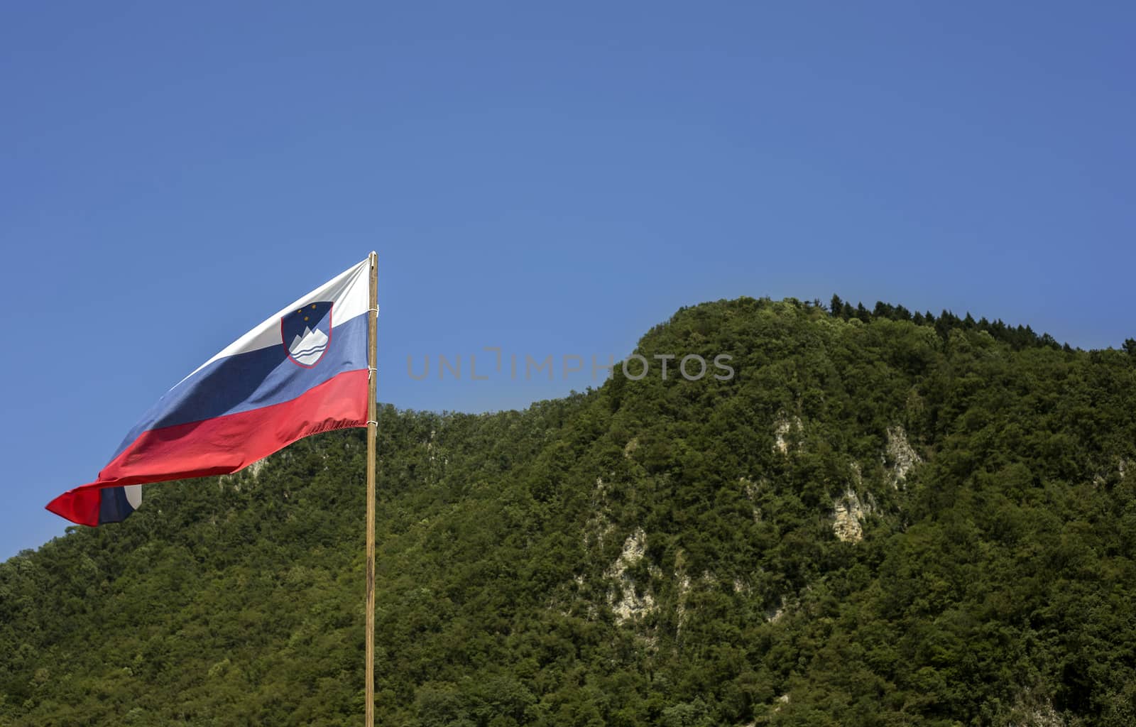 Slovenian flag by photosampler