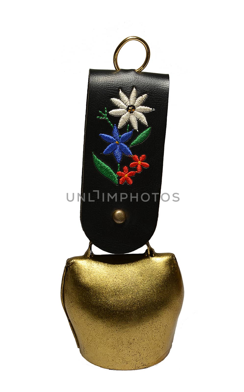 Switzerland decorative bell with a flower.