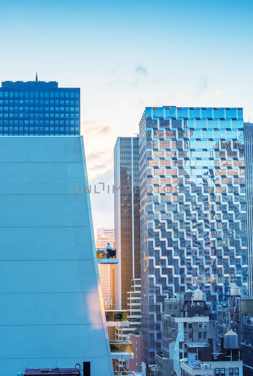 Amazing New York skyscrapers at dusk by jovannig