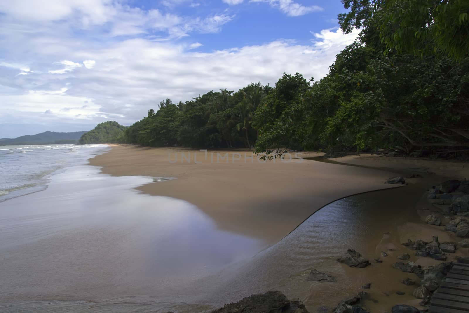 Creek and Sea in Krabi Province, Thailand