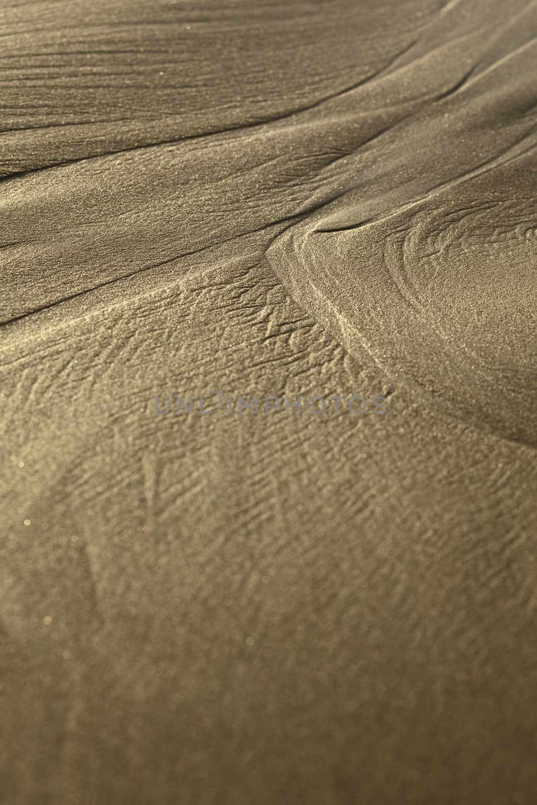 Lines Formed by the Water on Sandy Beach by sven