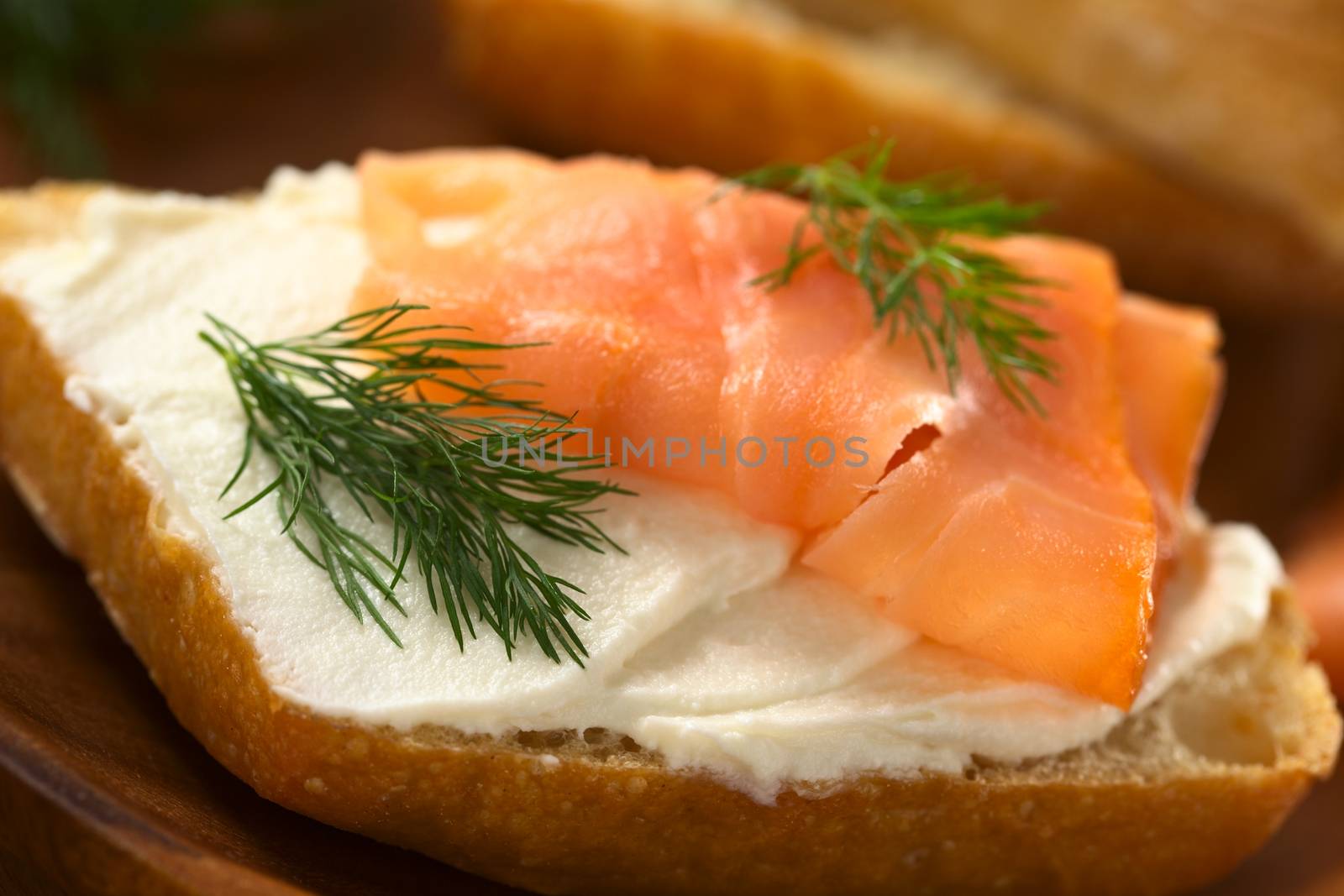 Salmon and Cream Cheese Canape by sven