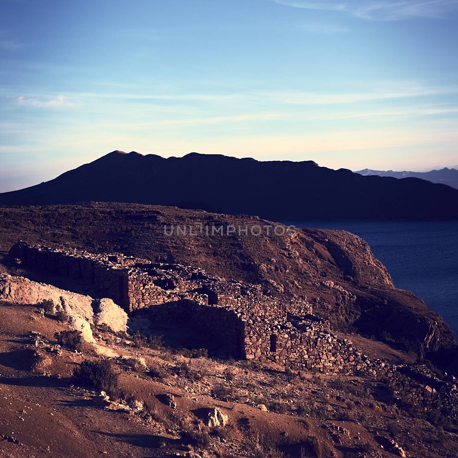 Chinkana Archeological Site on Isla del Sol in Bolivia by sven