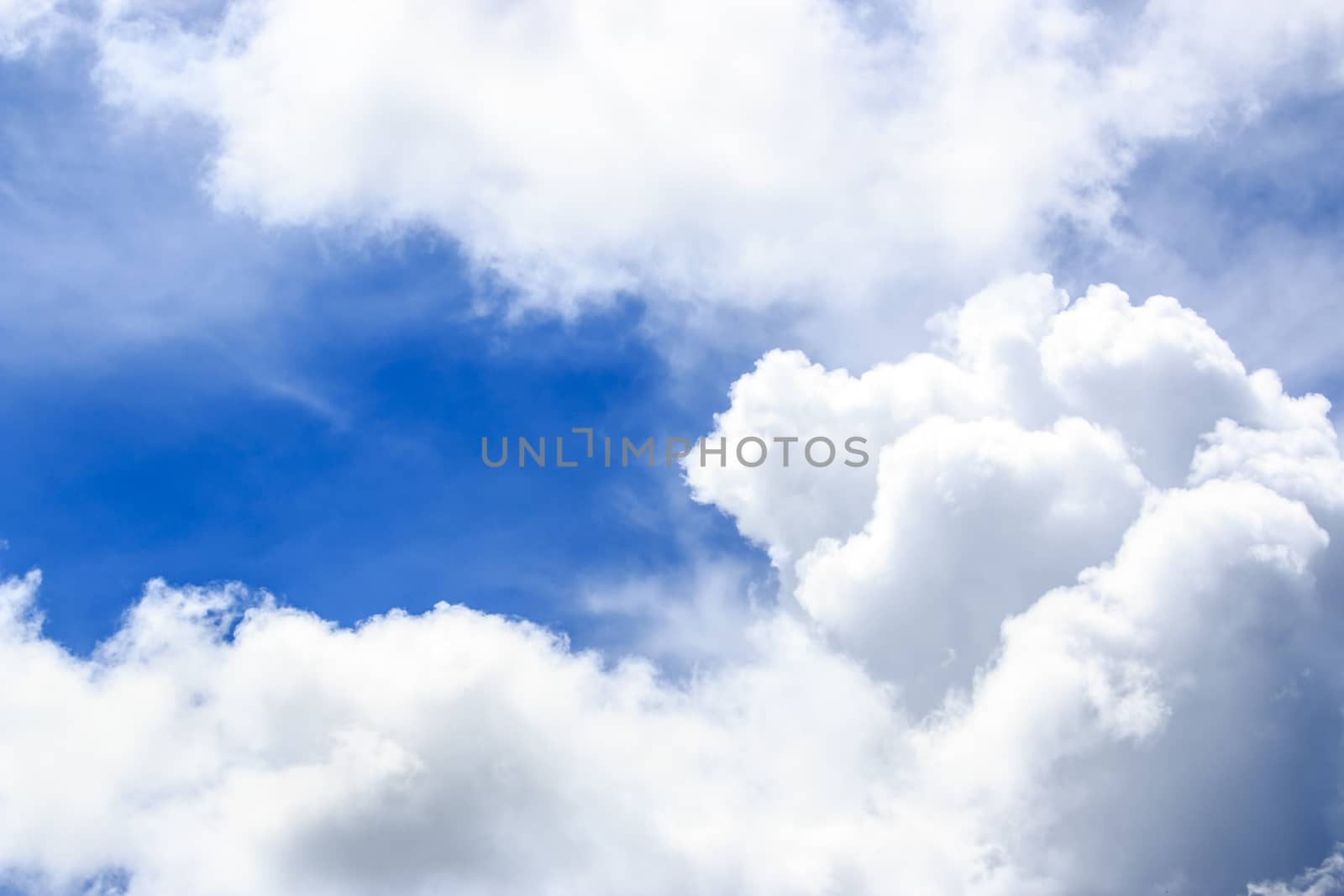 nice cloud formations in a blue sky