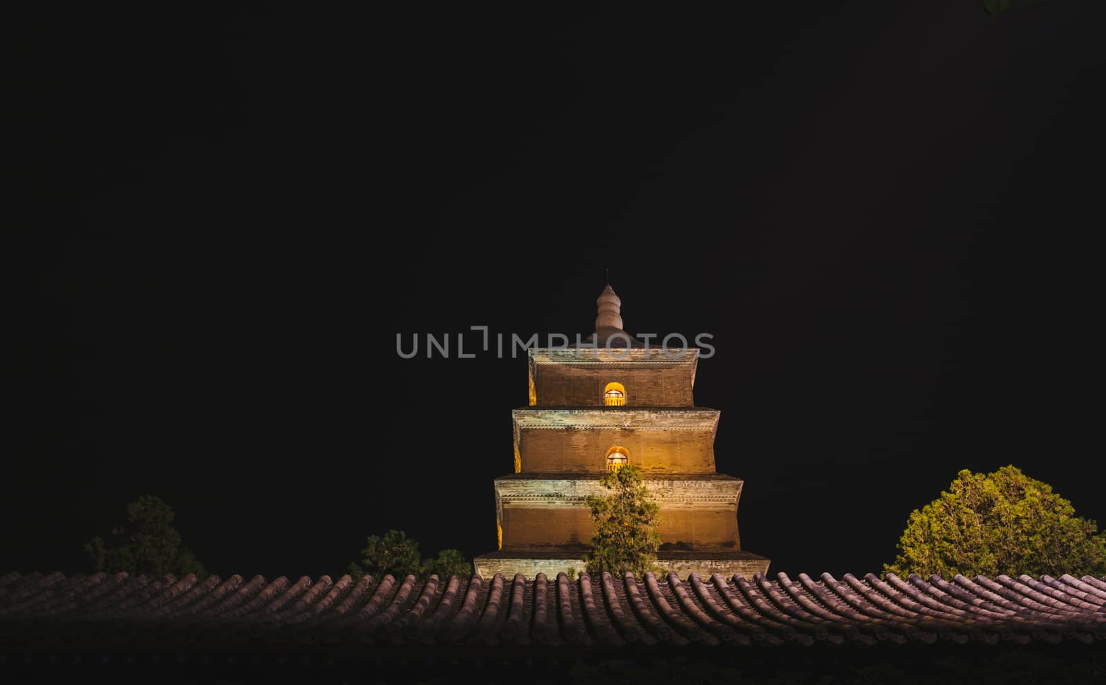 Big wild goose pagoda,in Xi'an,China