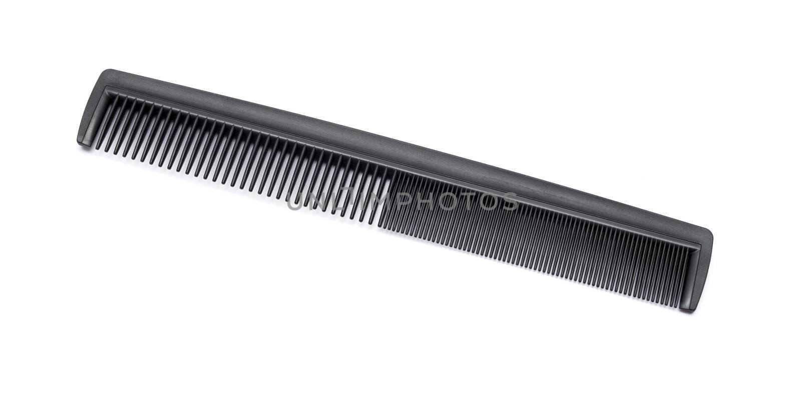 Black comb isolated on white background