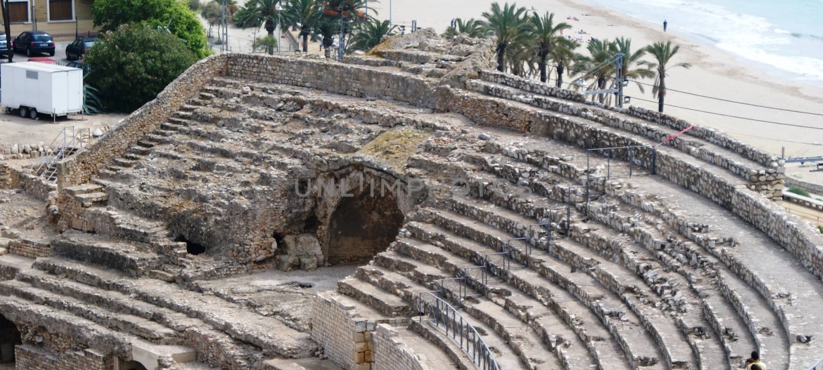 Tarragona amphitheatre in Spain, Costa Dorada, Catalonia