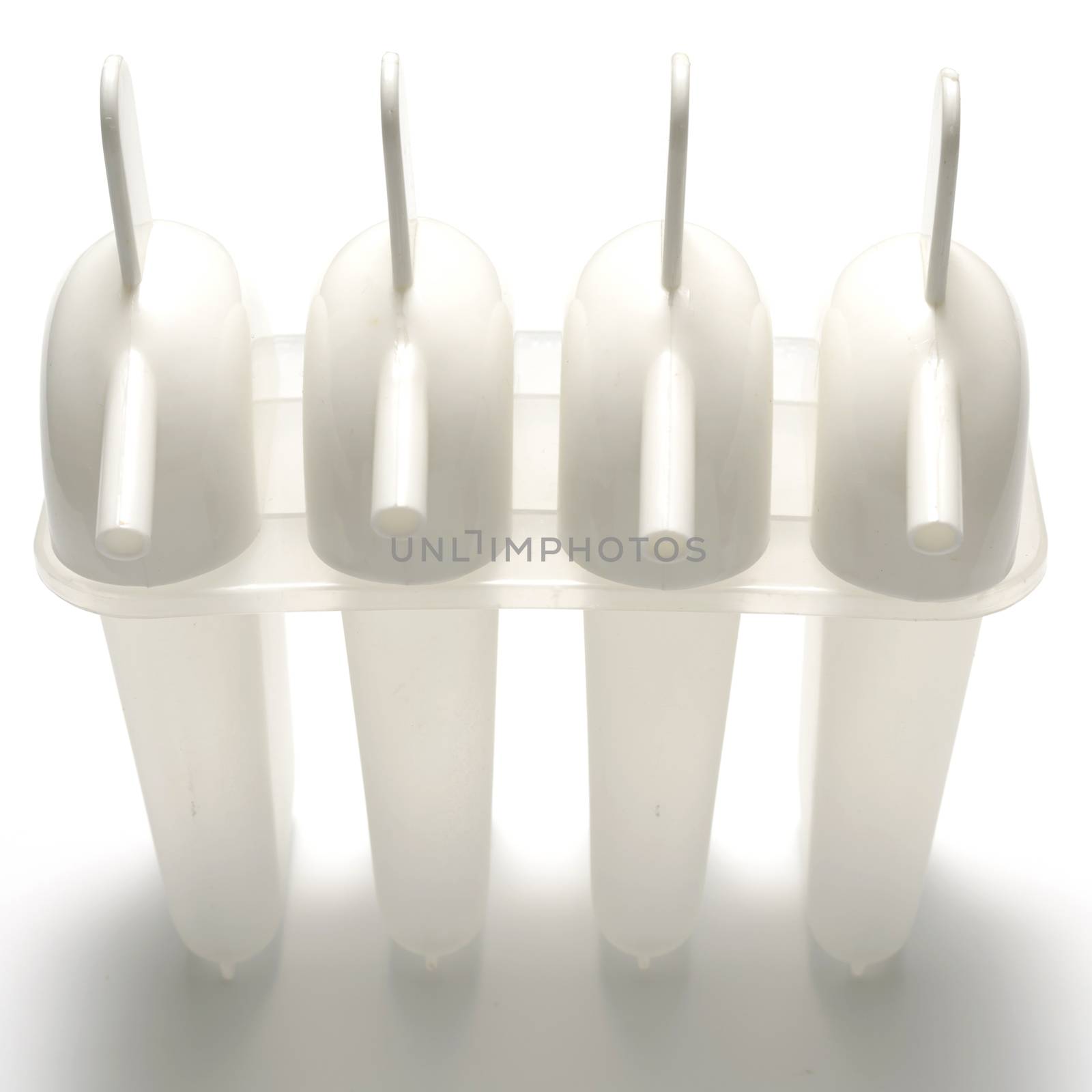 plastic ice cream making on a white background