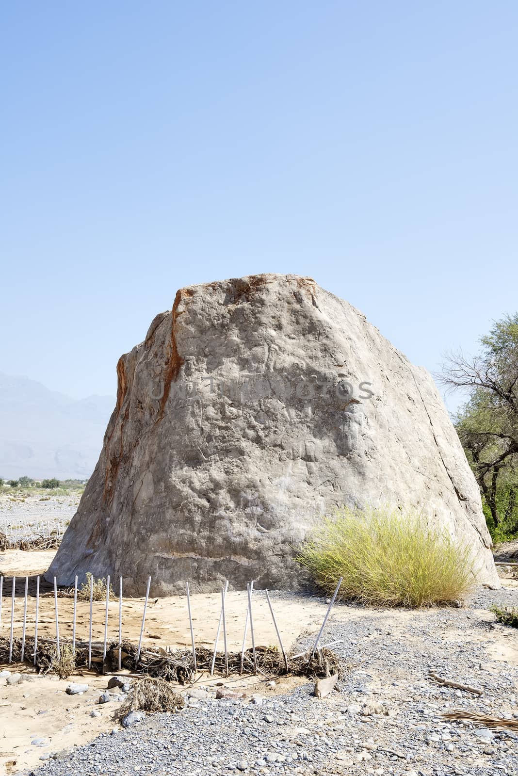 Image of the famous Colemans Rock in Oman