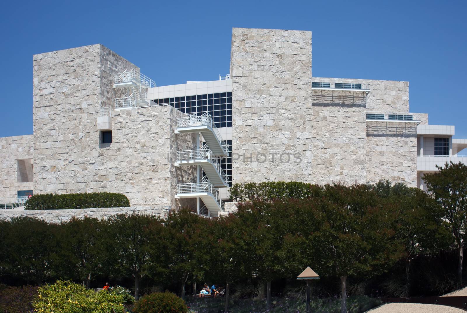 LOS ANGELES, USA - JUNE 4, 2009: The Getty Center museum in Los Angeles California USA was designed by architect Richard Meier in 1997