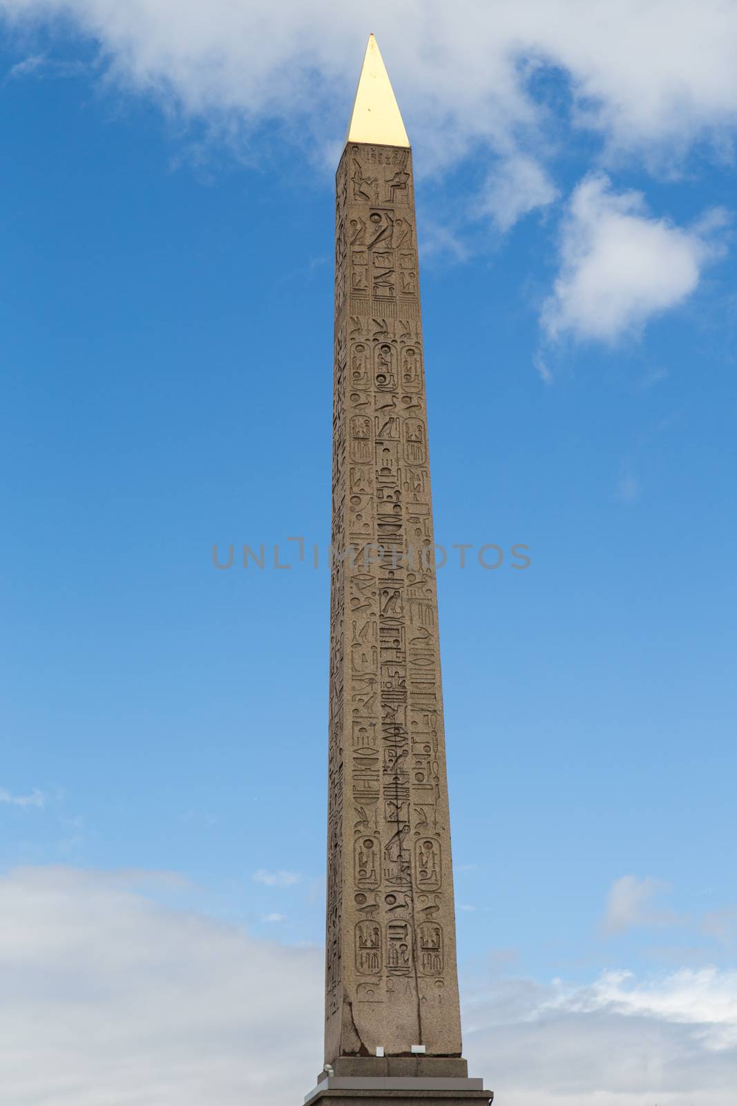 The obelisk at the place de la concorde in Paris
