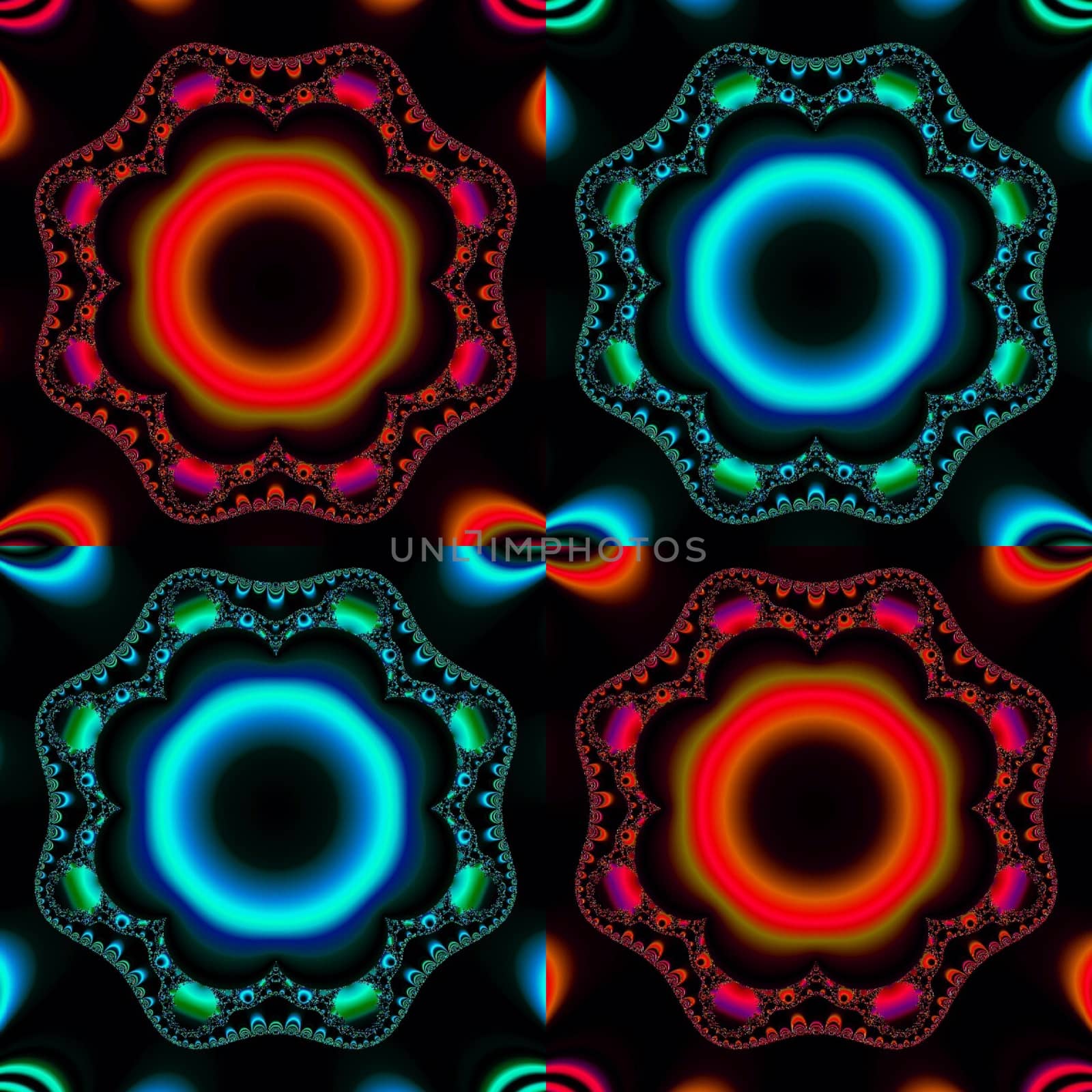 Digital computer graphic - abstraction seamless ornament for design.