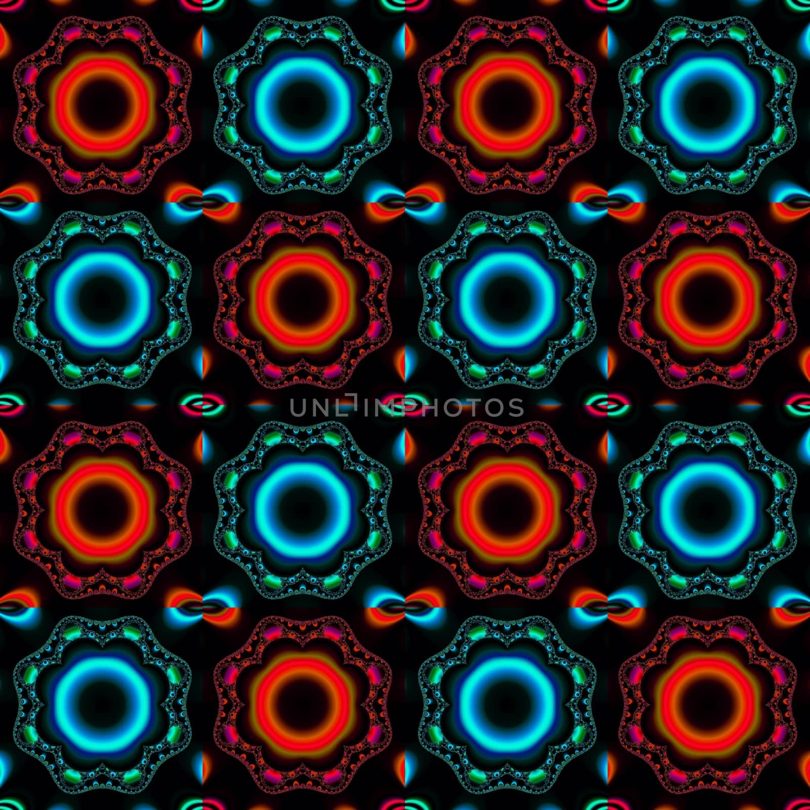 Digital computer graphic - abstraction seamless ornament for design.