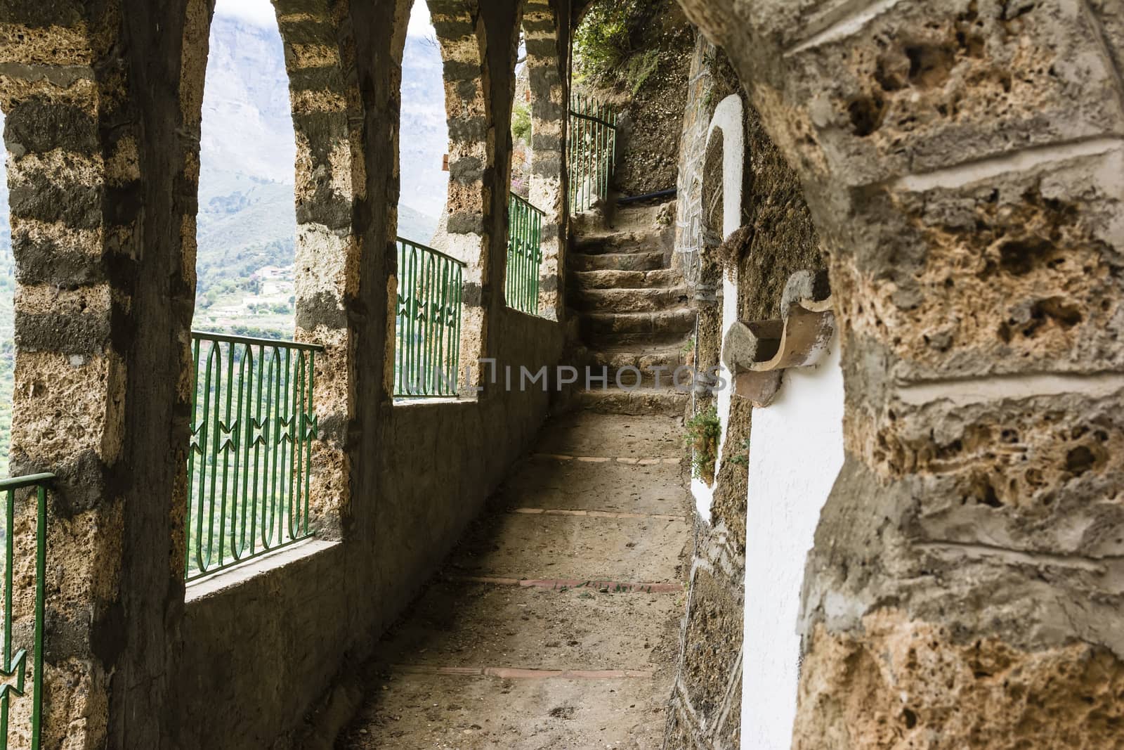 Corridor of an old Orthodox monastery