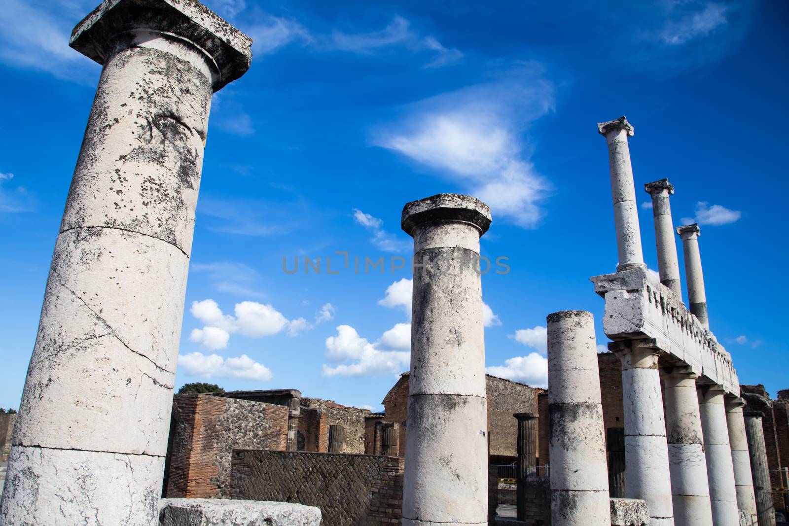 Pompeii ruins in italy