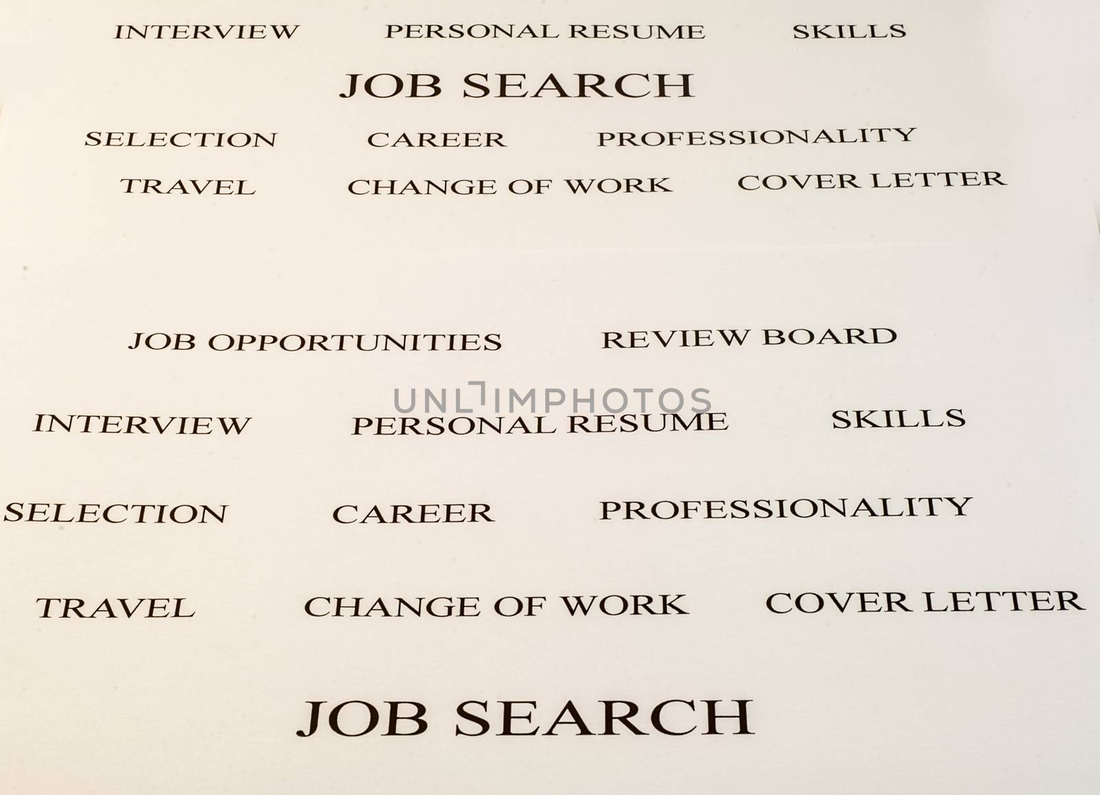 conceptual background of job search white and black