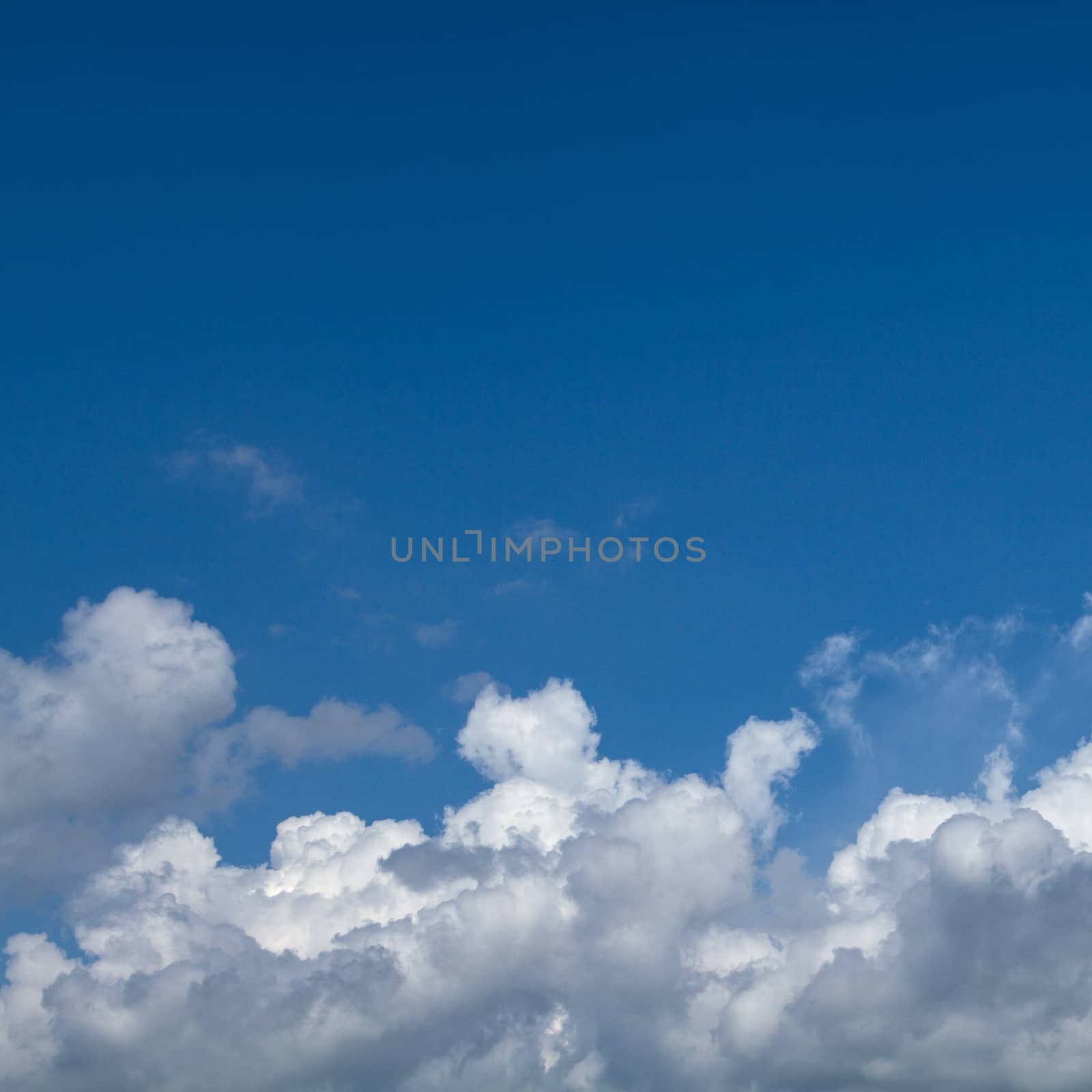 View white cloud with blue sky background