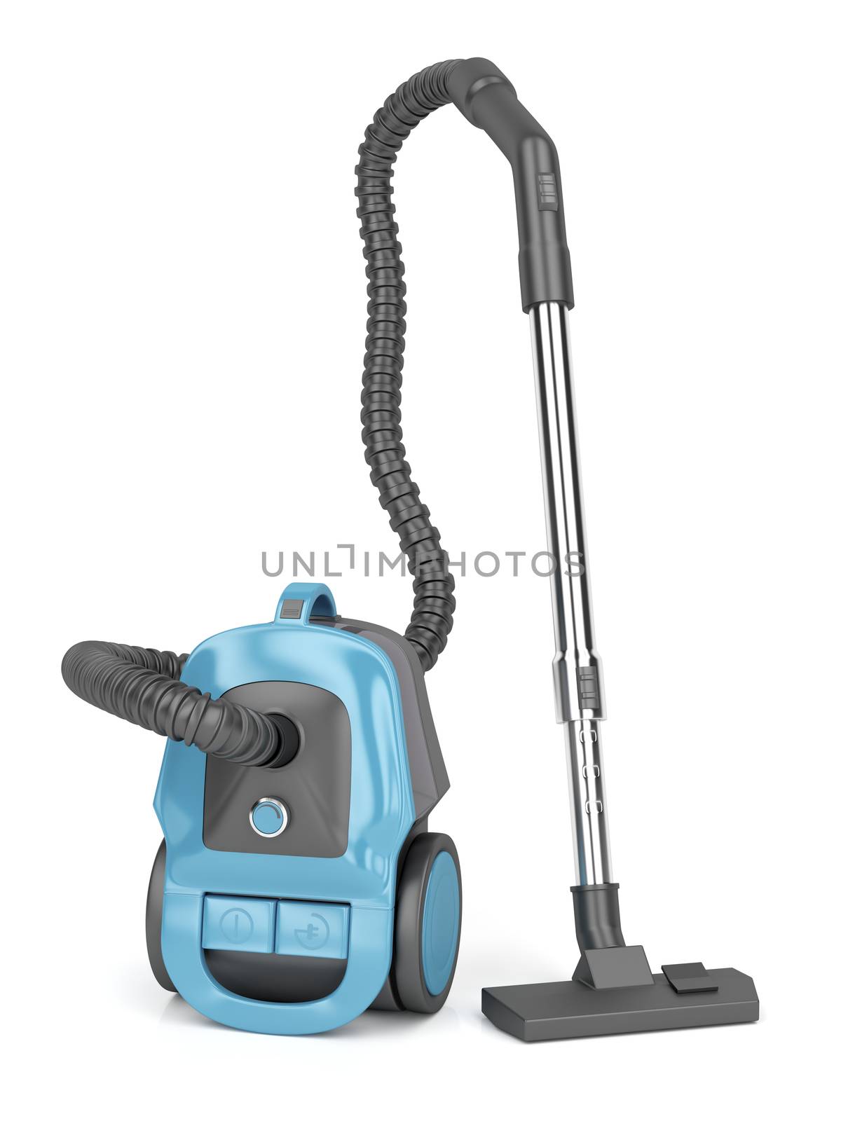 Modern vacuum cleaner on white background 