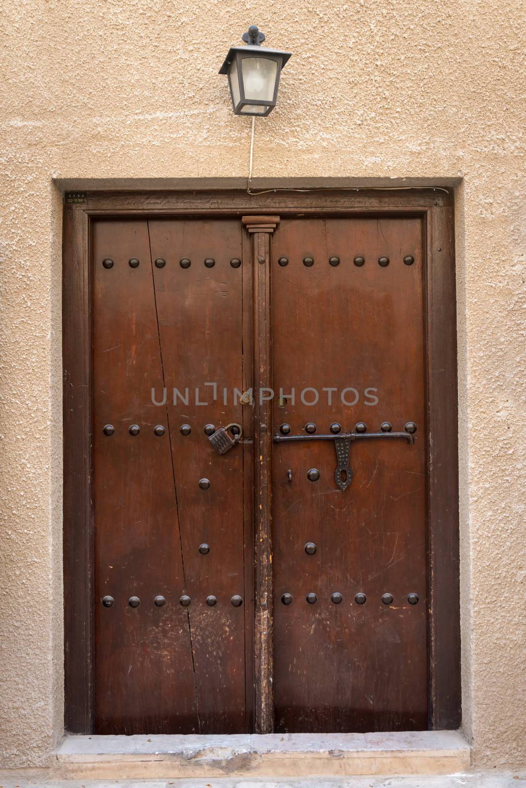 Antique old wooden door by iryna_rasko
