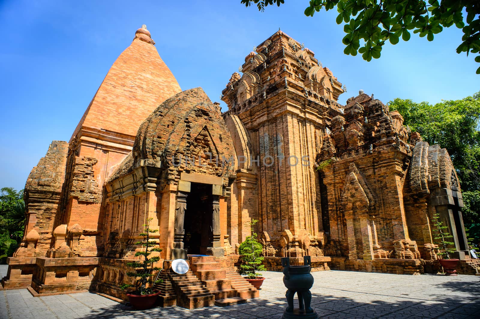 NhaTrang city, Vietnam in August 14th 2014: Ponagar Tower, a Champa temple at NhaTrang city, Khanh Hoa province, Vietnam