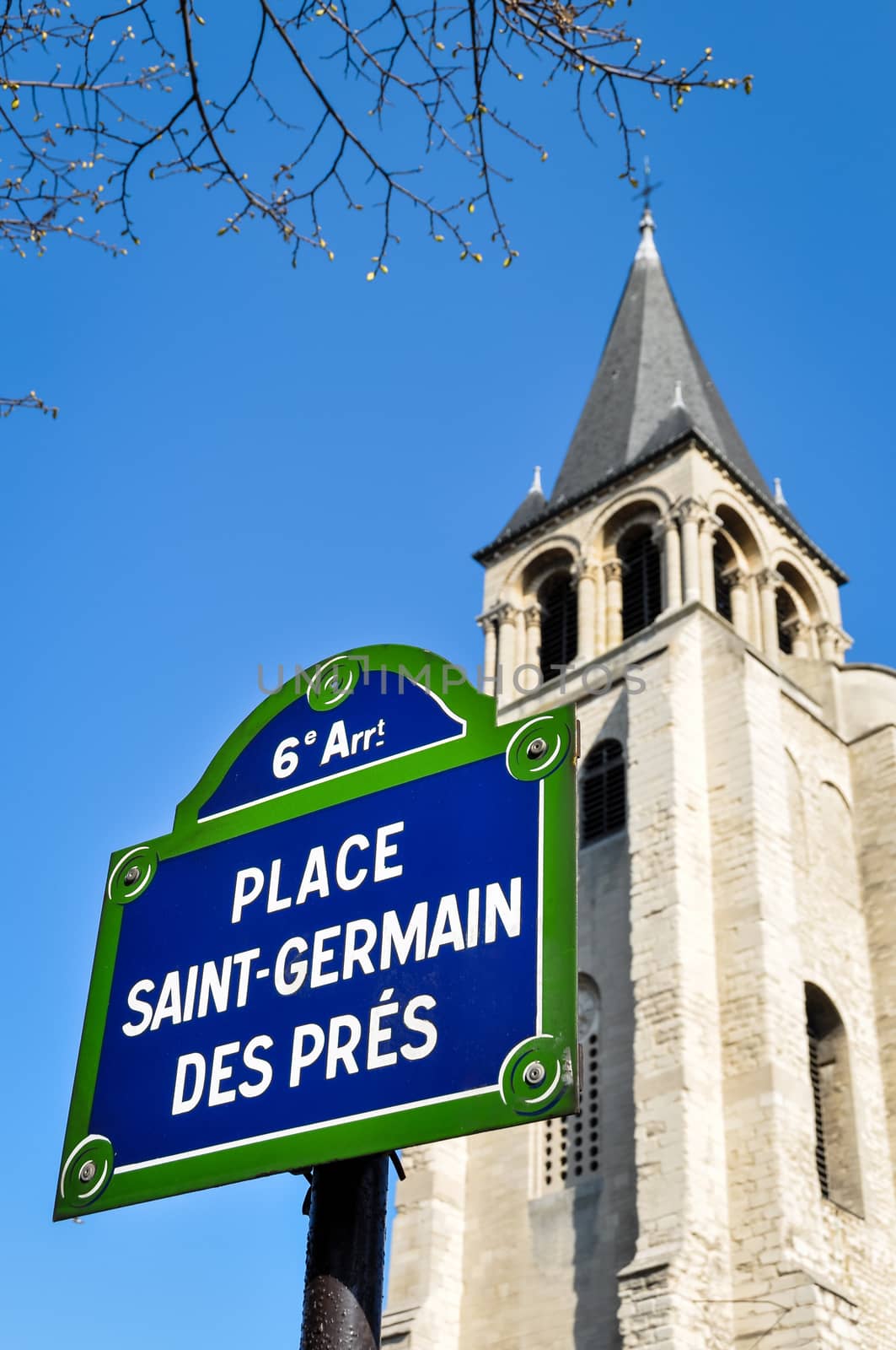 Place Saint-Germain des Prés in Paris, France