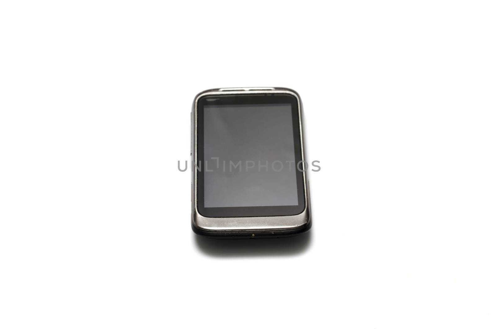 smart phone on a white background
